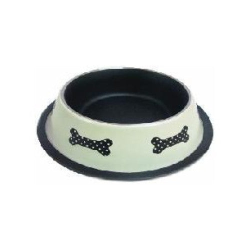 Comedouro Inox Deluxe Osso