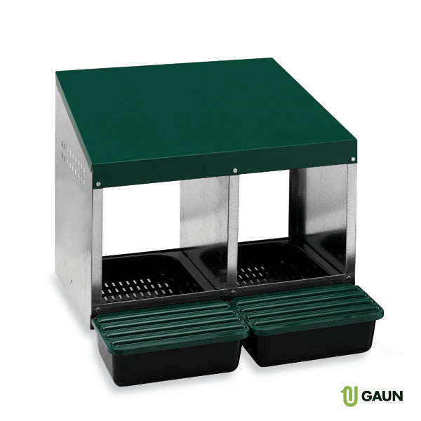 Nido de plástico GAUN con 2 compartimentos