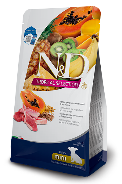 Farmina N&D Tropical Selection Lamb, spelt, oats and tropical fruits Puppy Mini 5 Kg