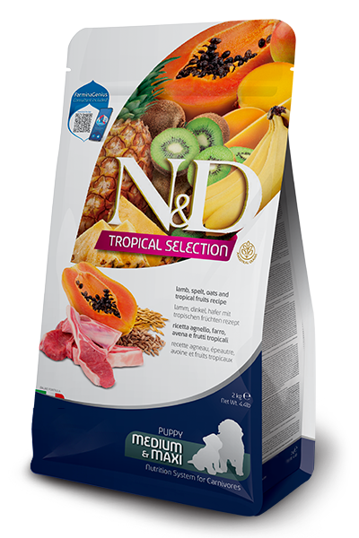 Farmina N&D Tropical Selection Lamb, spelt, oats and tropical fruits Puppy Medium & Maxi