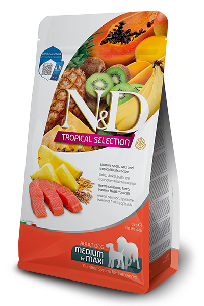 Farmina N&D Tropical Selection Salmon, spelt, oats and tropical fruits Adult Medium & Maxi
