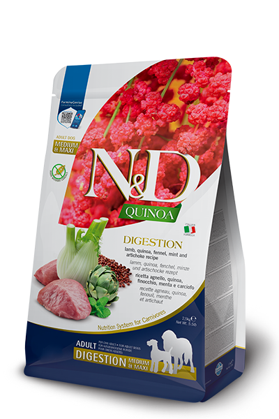 Farmina N&D Quinoa Digestion Lamb Medium & Maxi