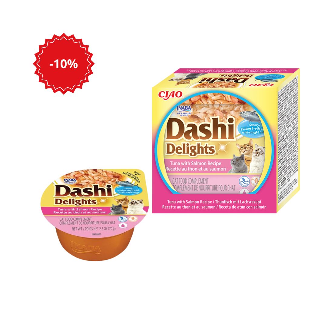 Cat Dashi Delights Receita de Atum com Salmão 70g
