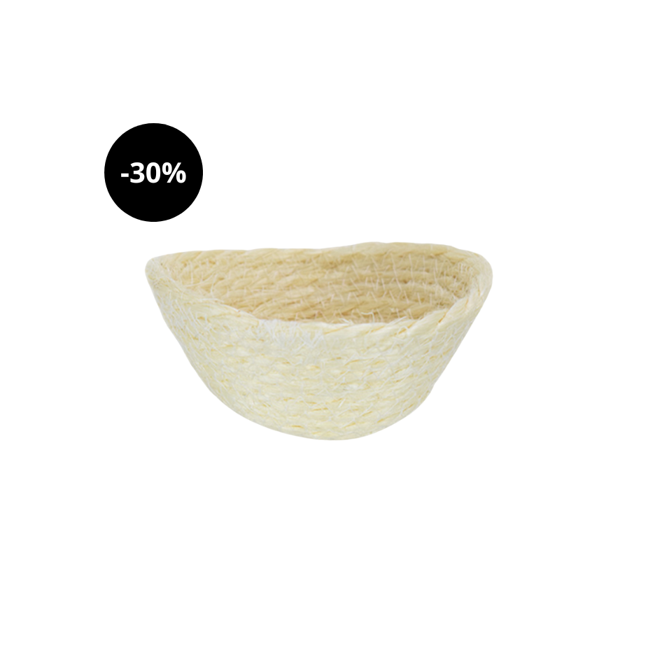 Ninho para Canário de Corda Branco Pequeno sem Gancho