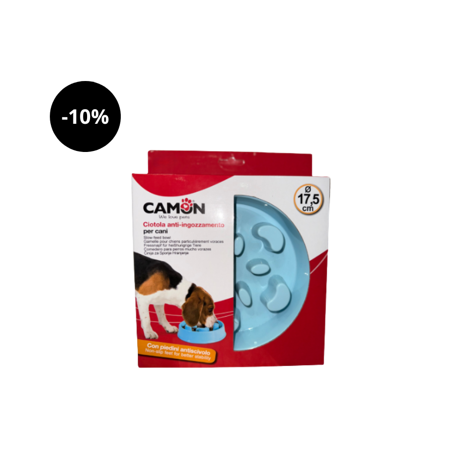 Comedero lento de plástico Camon de 17,5 cm