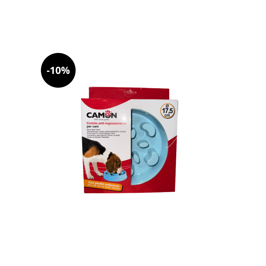Comedero lento de plástico Camon de 17,5 cm