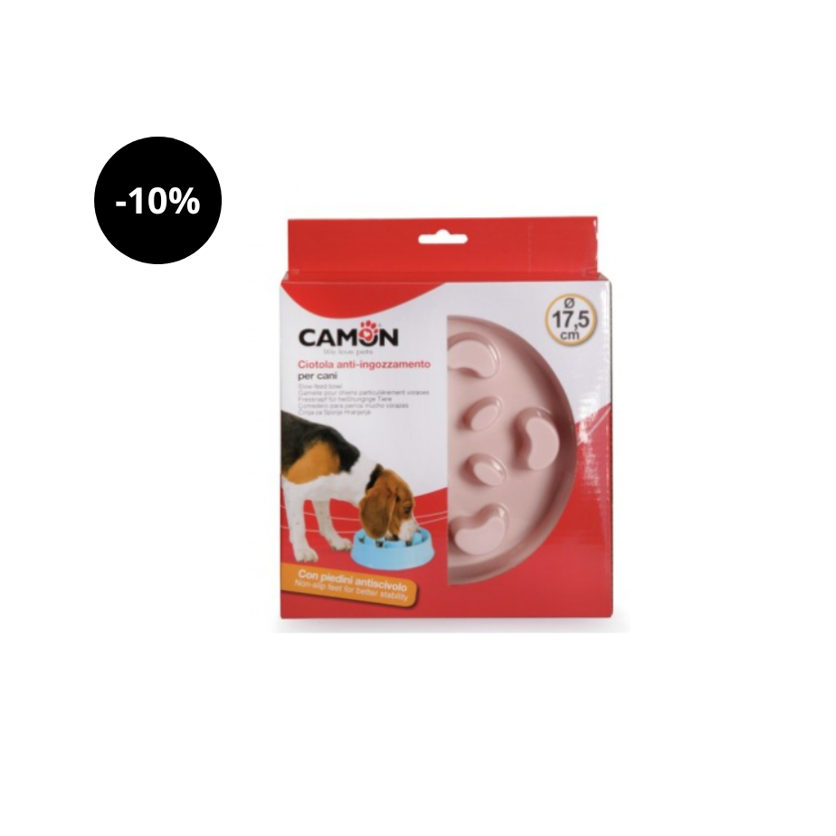 Comedero lento de plástico Camon de 17,5 cm