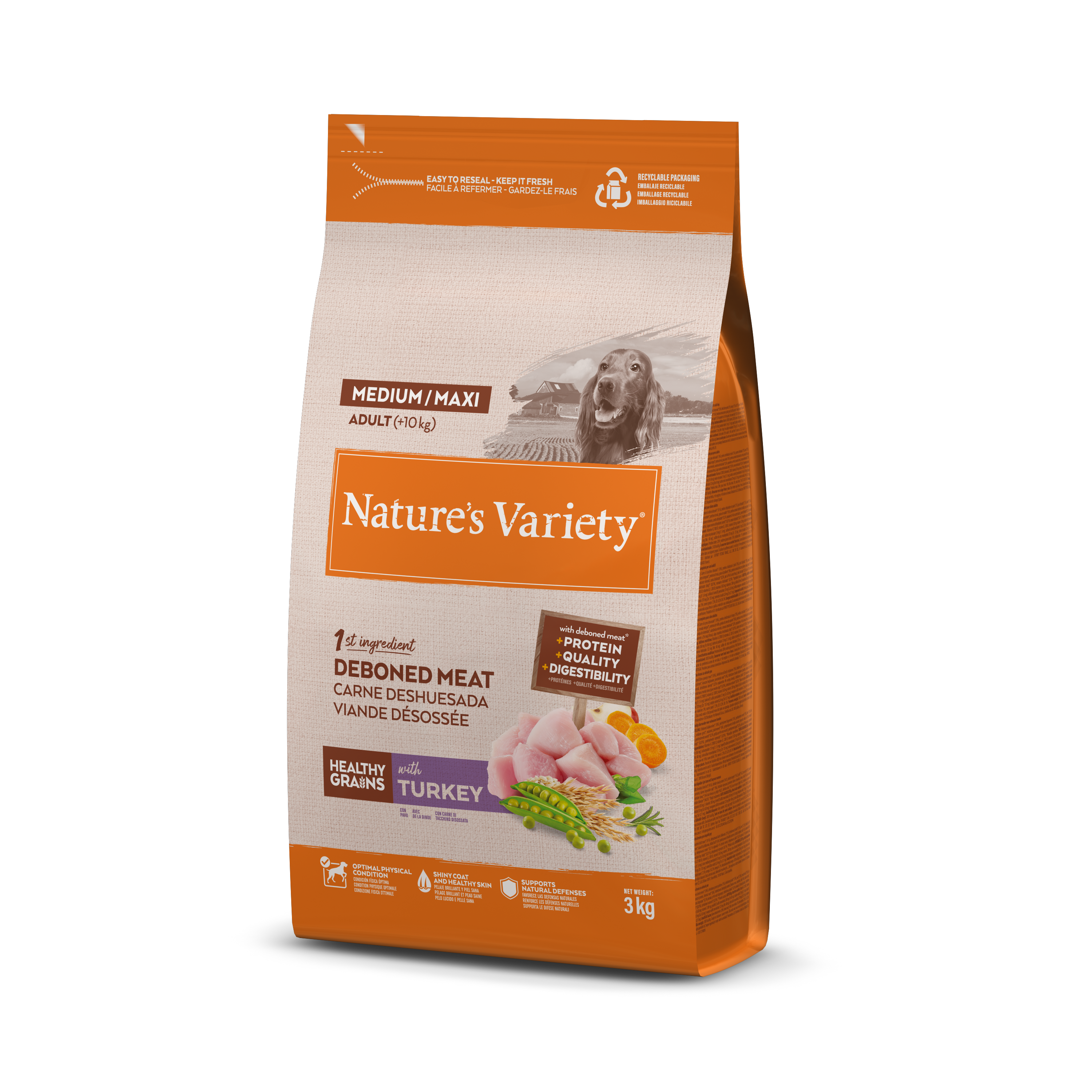 Nature's Variety Healthy Grains Mediano/Maxi Adulto con Pavo