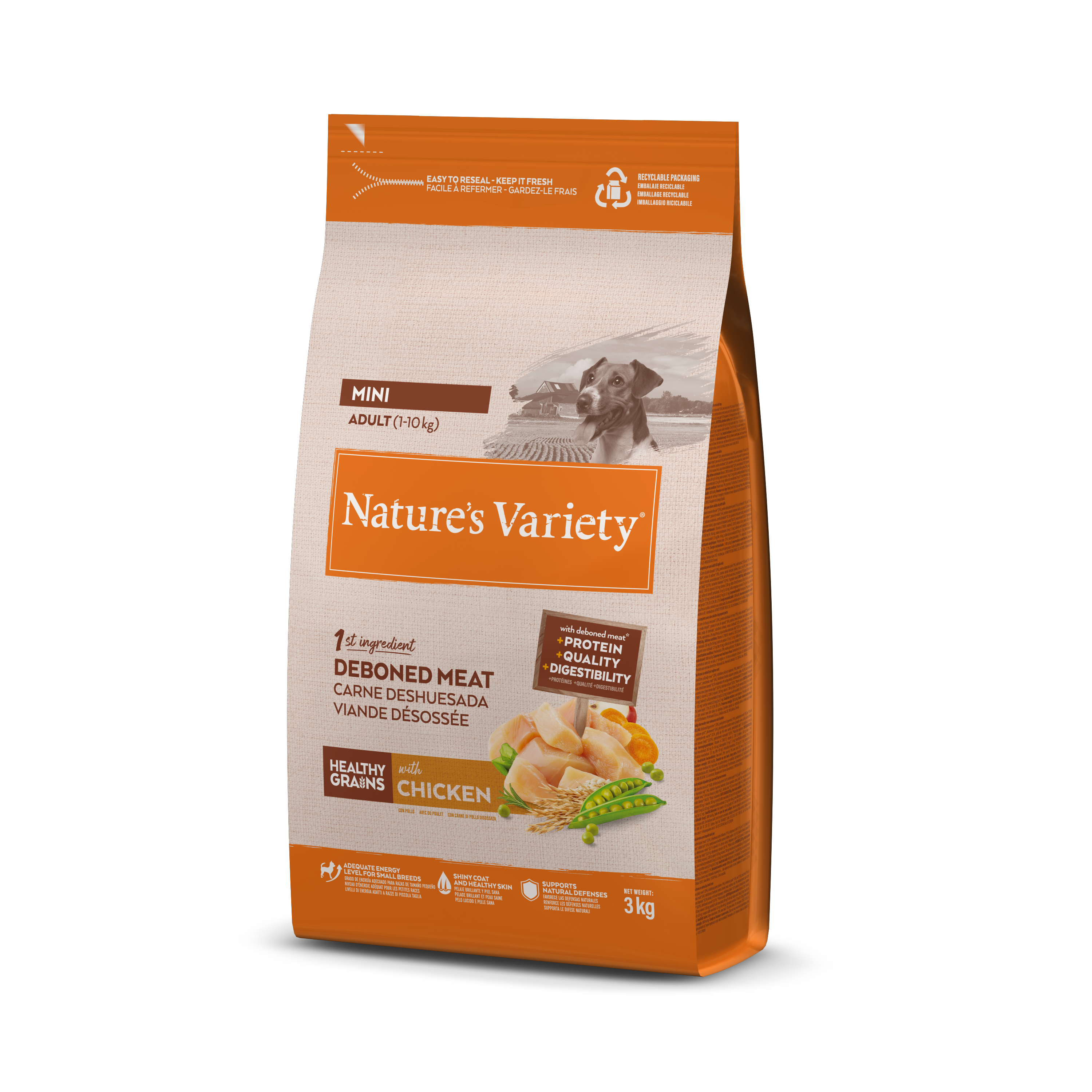 Nature's Variety Healthy Grains Mini Adulto com Frango