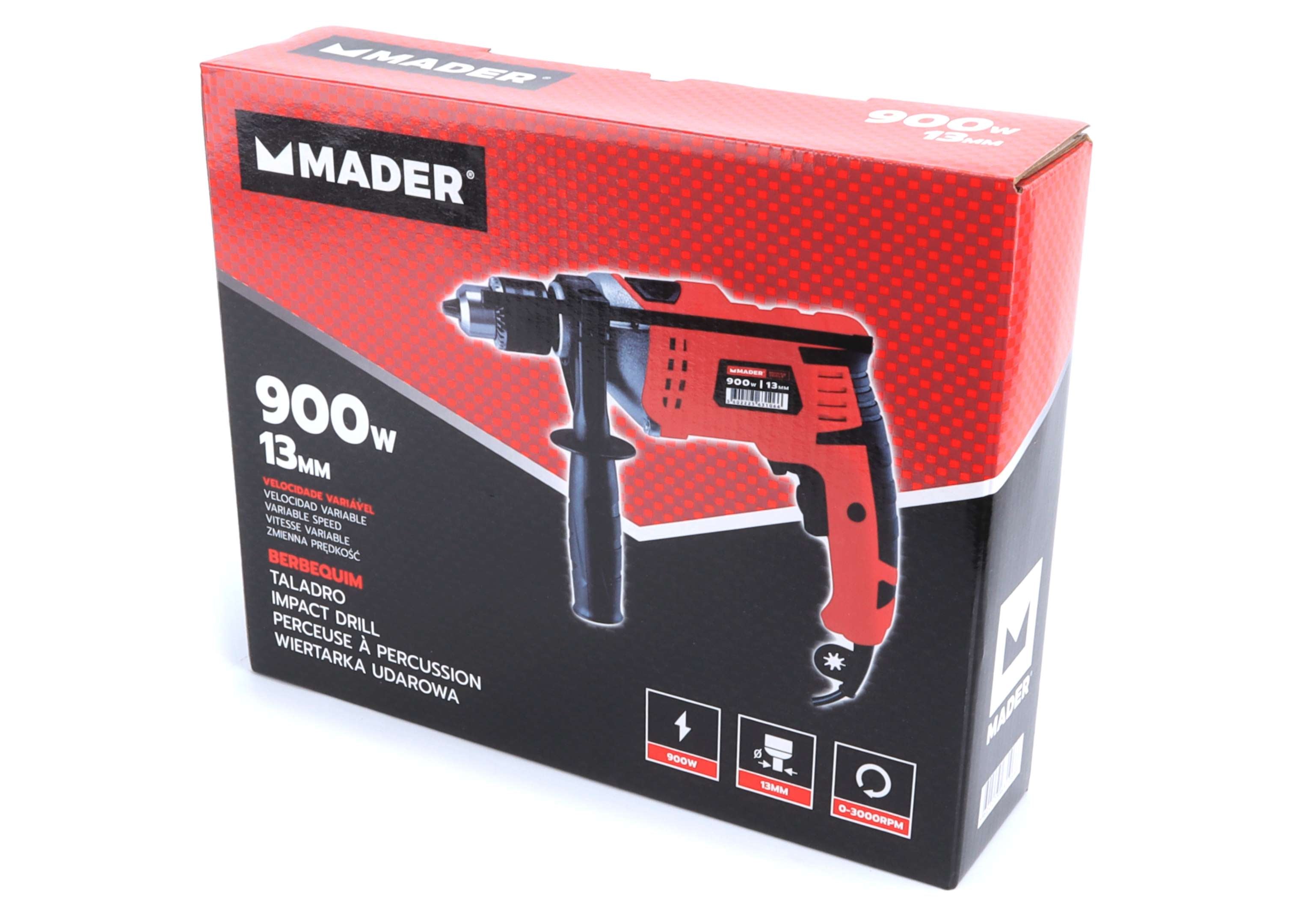 Berbequim Mader MPT - 13mm 900W
