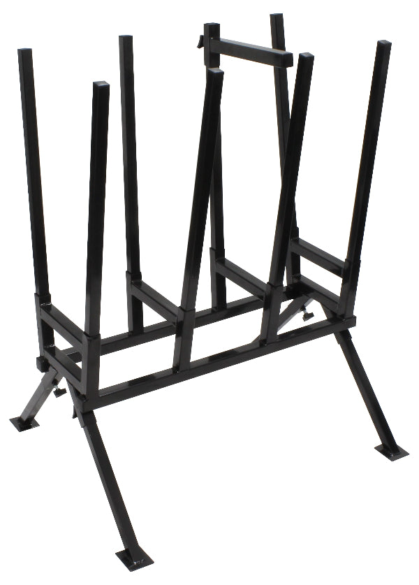 Soporte de madera en hierro forjado