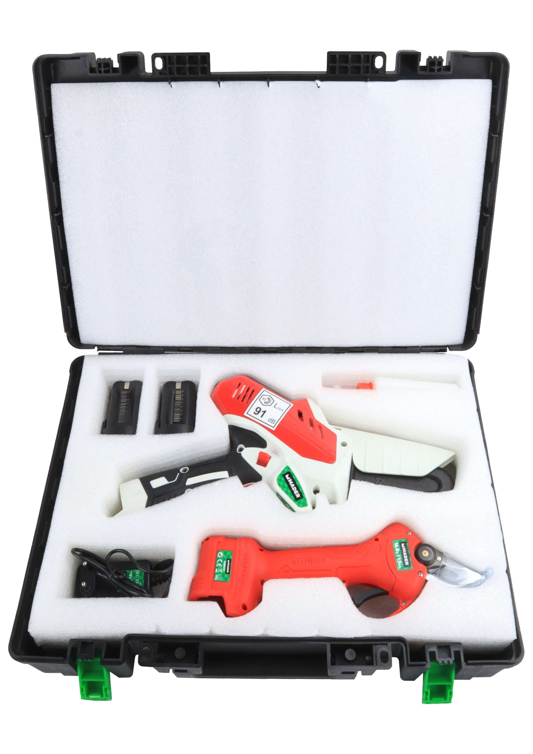 Sierra y tijeras de podar inalámbricas, 16,8 V - 1,5 Ah