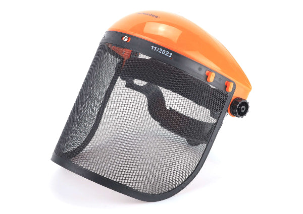 Visera protectora metálica naranja Mader