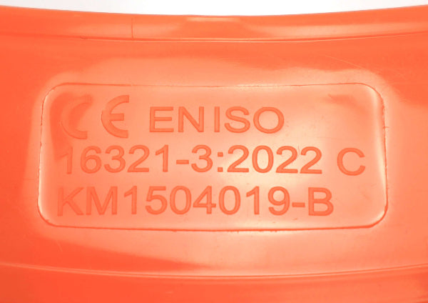 Visera protectora metálica naranja Mader