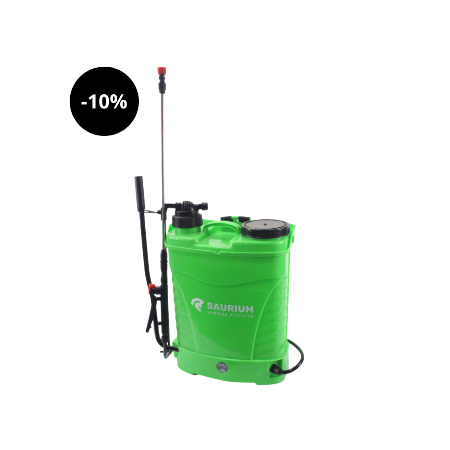 Pulverizador 16L 2 em 1 - Manual e Bateria Saurium
