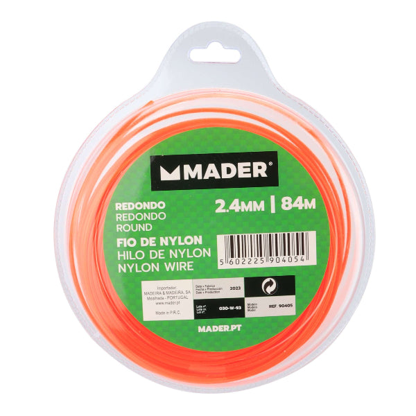 Hilo redondo de nailon de 2,4 mm Mader