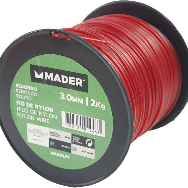 Fio de Nylon Redondo 3mm Mader