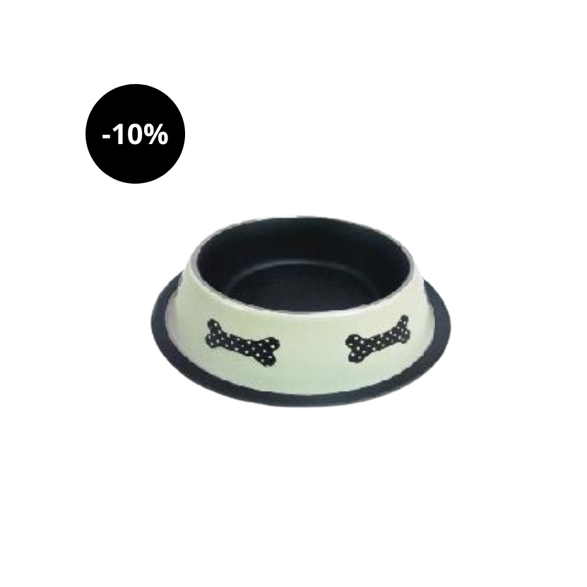 Comedouro Inox Deluxe Osso