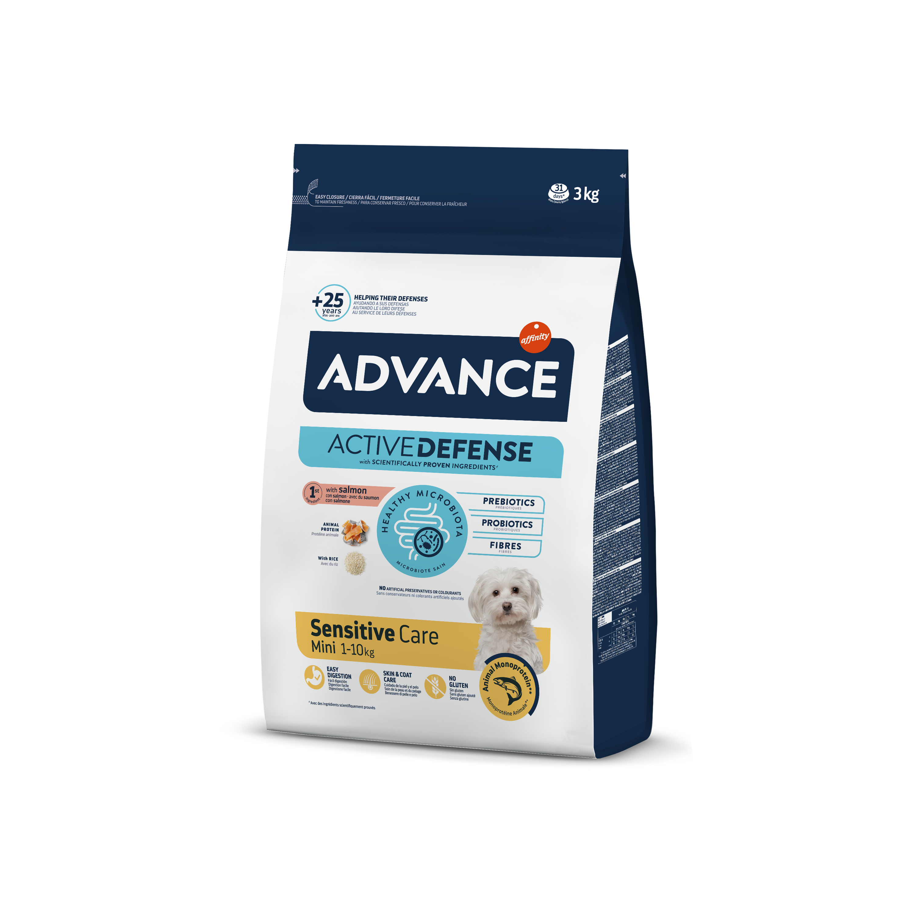 Cuidado sensible para perros adultos miniatura Advance