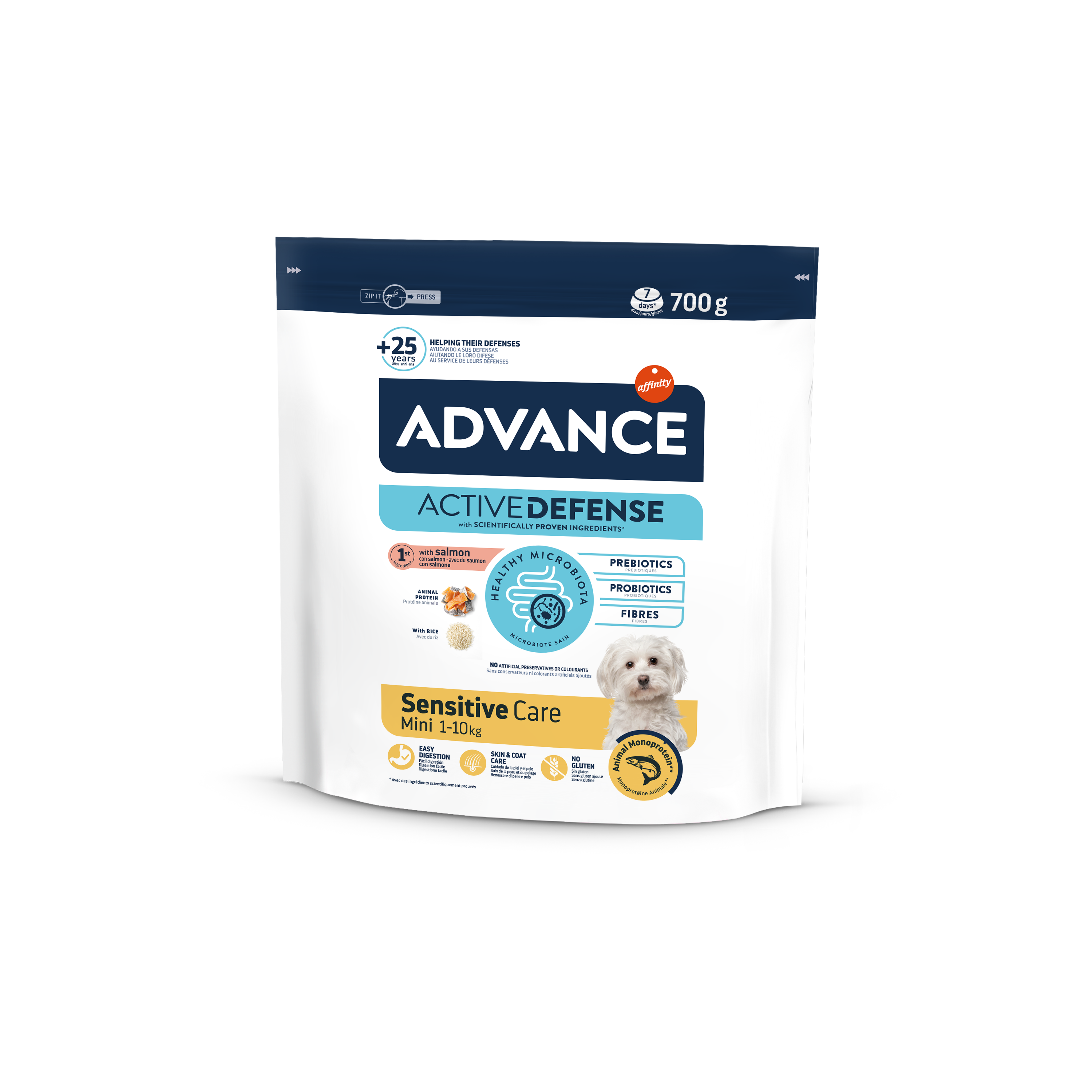 Cuidado sensible para perros adultos miniatura Advance