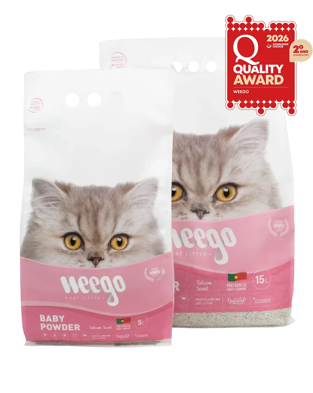 Weego Cat Litter Baby Powder 15L