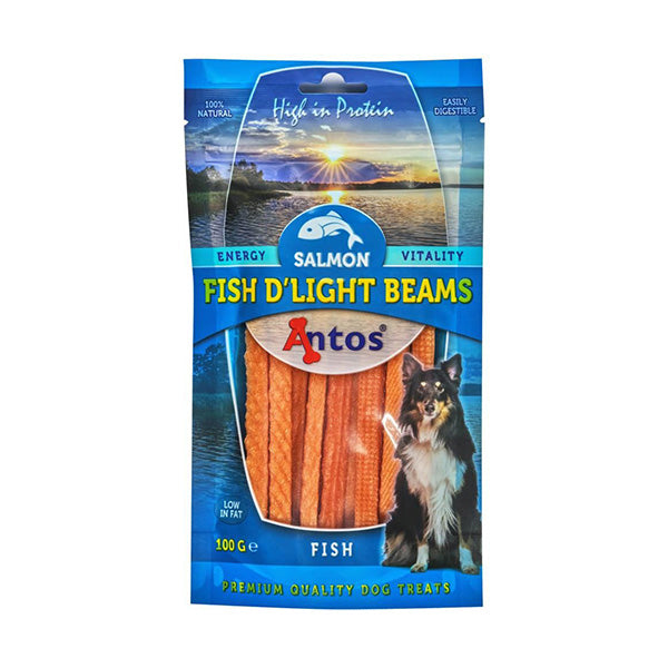 Antos Fish D Light Salmón Rayas Aperitivo Natural 100 g