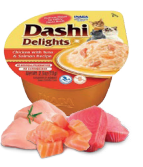 Cat Dashi Delights Receita de Frango com Atum e Salmão 70g
