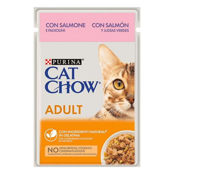 Patê Cat Chow Adult Salmão Atum 85gr
