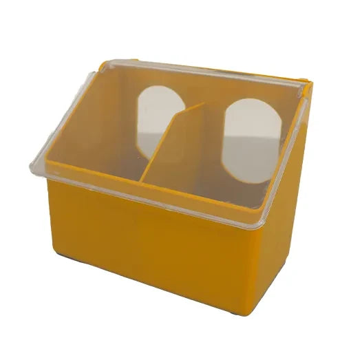 Comedouro Aves em ABS 1 furo externo a Gaiola