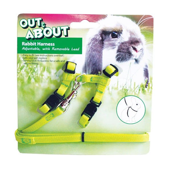 Conjunto Peitoral + Trela para Roedores HappyPet