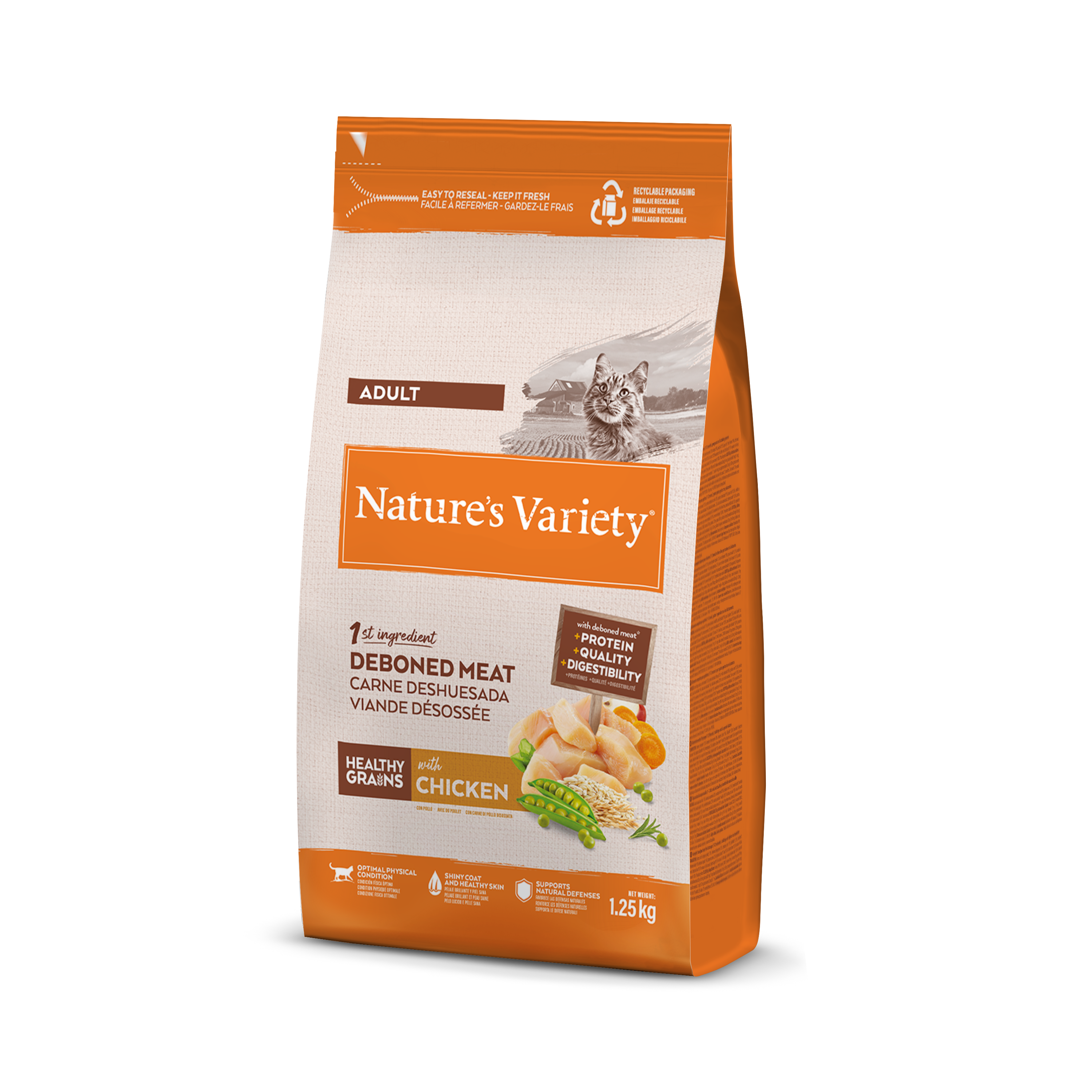 Nature's Variety Granos saludables para gatos adultos con pollo