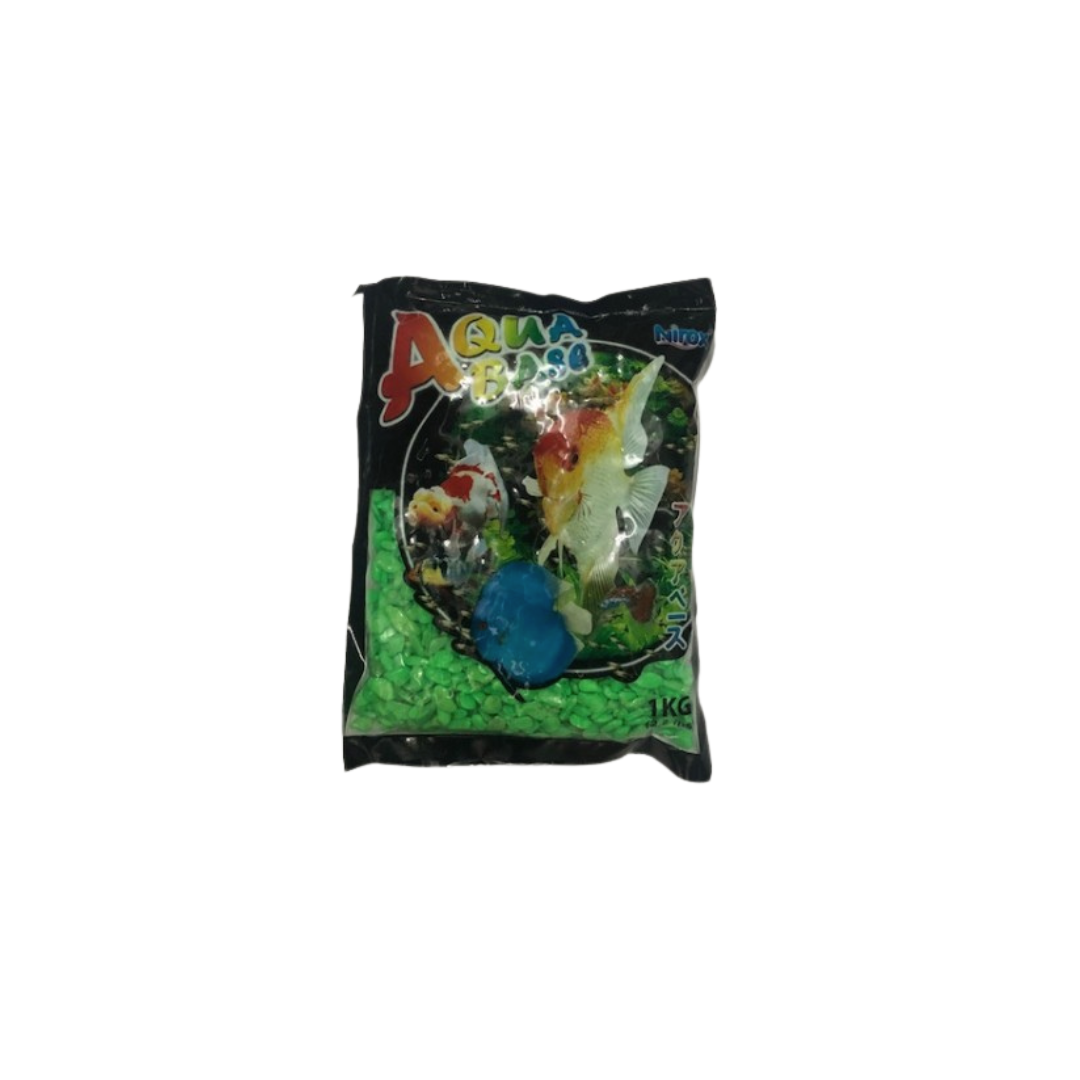 Arena de color verde neón suave de 8-14 mm, 1 kg