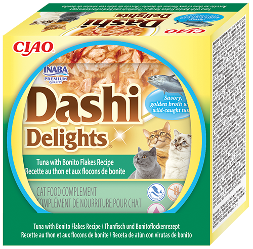 Cat Dashi Delights Receita de atum Com Flocos 70g