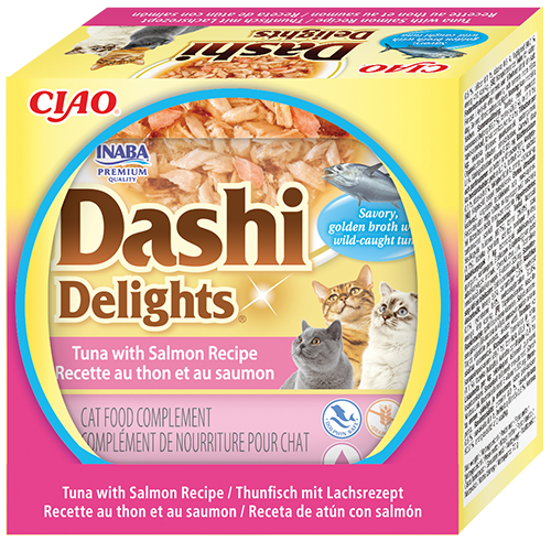 Cat Dashi Delights Receita de Atum com Salmão 70g