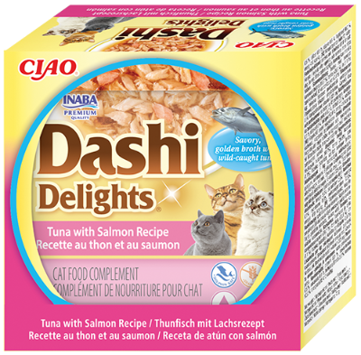 Cat Dashi Delights Receita de Atum com Salmão 70g
