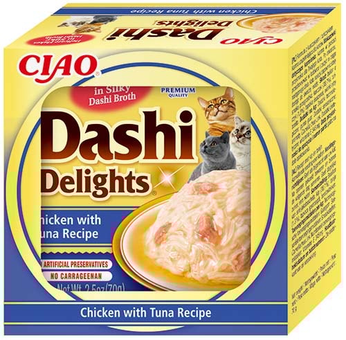 Cat Dashi Delights Receita de Frango com Atum70g