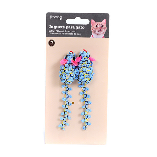 Brinquedo para Gato com conjunto de dois ratos