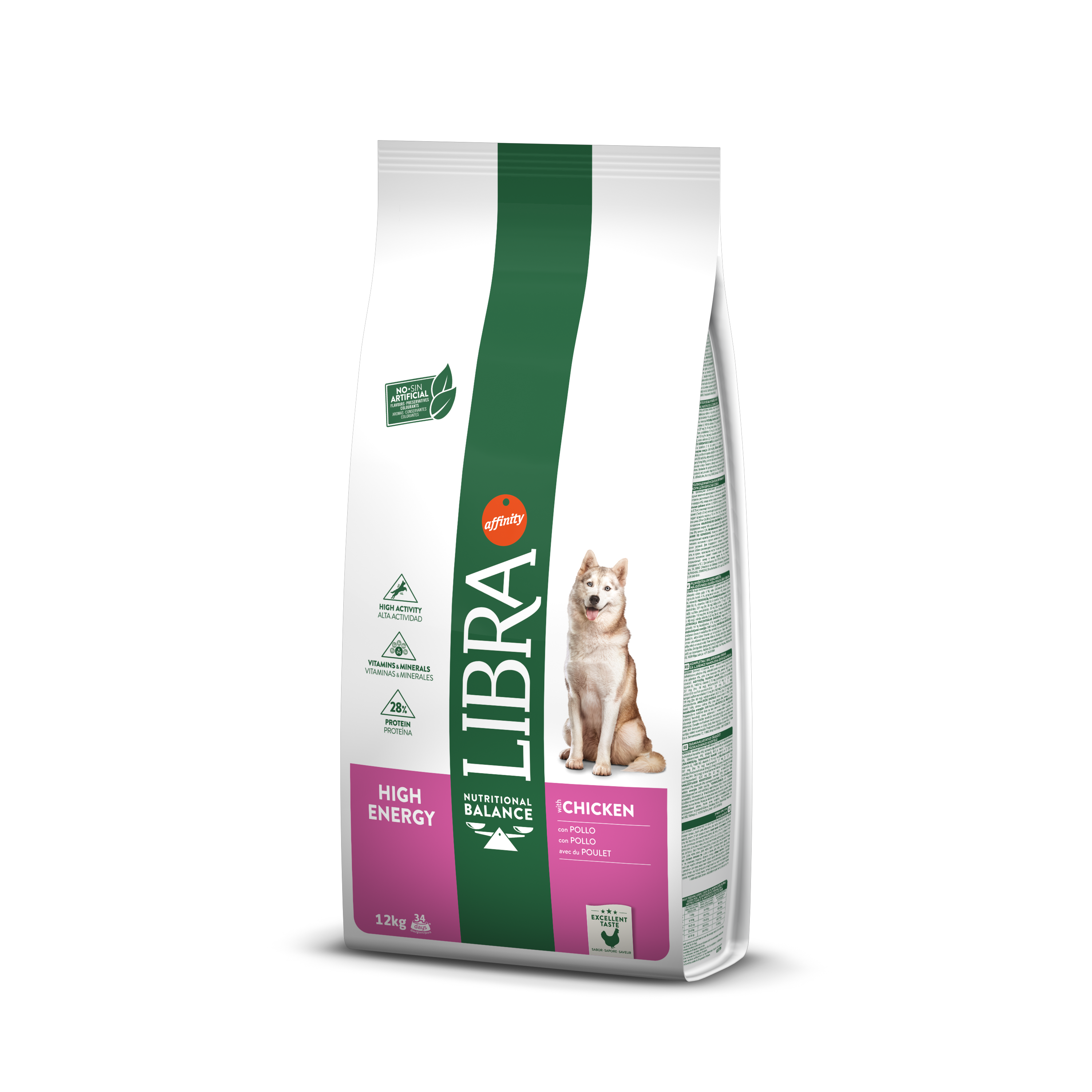 Alimento para perros Libra de pollo de alta energía