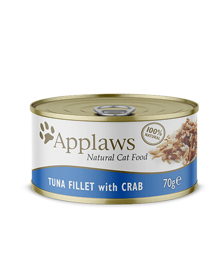 Alimento Húmido Applaws Filete Atum e Caranguejo 70g