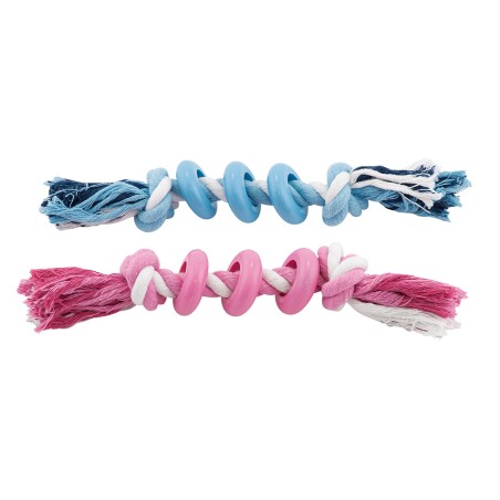 Brinquedo com Argolas em corda Bicolor 25cm Sortido