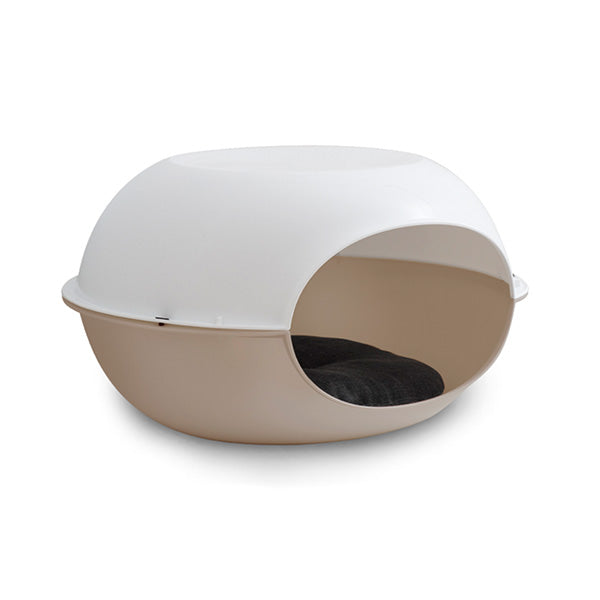 Casita de juegos de plástico "Luna Bianco" con colchón