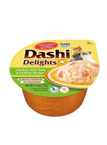 Cat Dashi Delights Receita de Frango com Atum e Vieira 70g