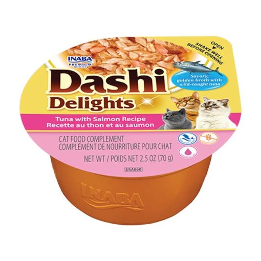 Cat Dashi Delights Receita de Atum com Salmão 70g