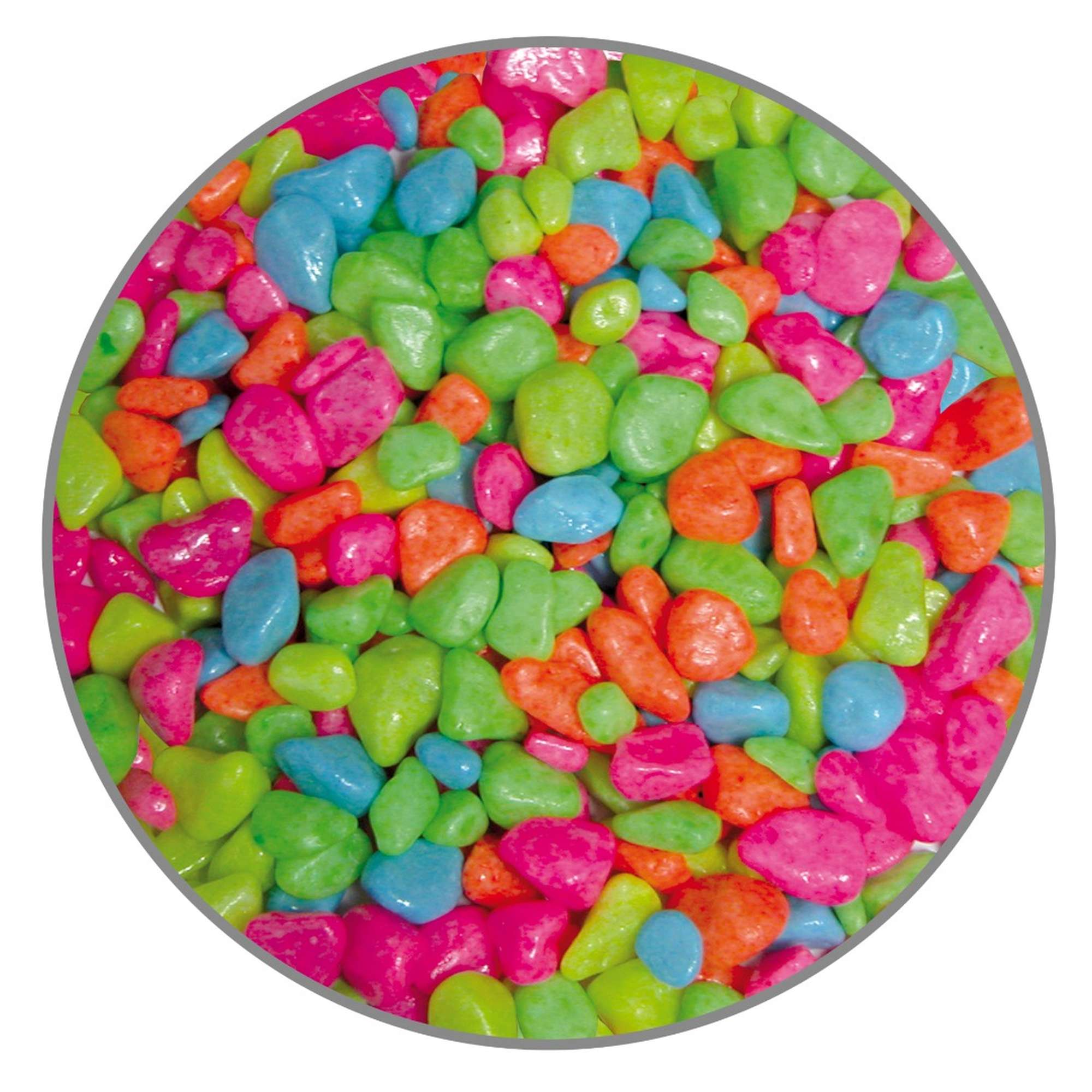Areão Neon Multicores 7mm 2kg
