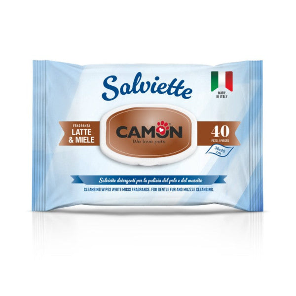 Toalhetes de Limpeza com Leite e Mel Camon