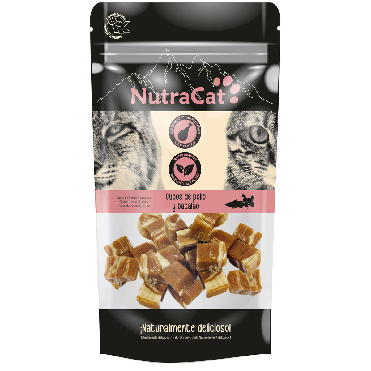 Nutracat Snack Cubos de Frango e Bacalhau