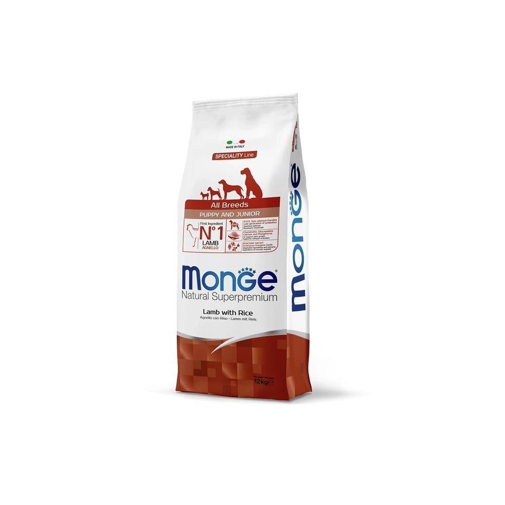 Monge All Breeds Puppy Borrego & Arroz Monoproteica