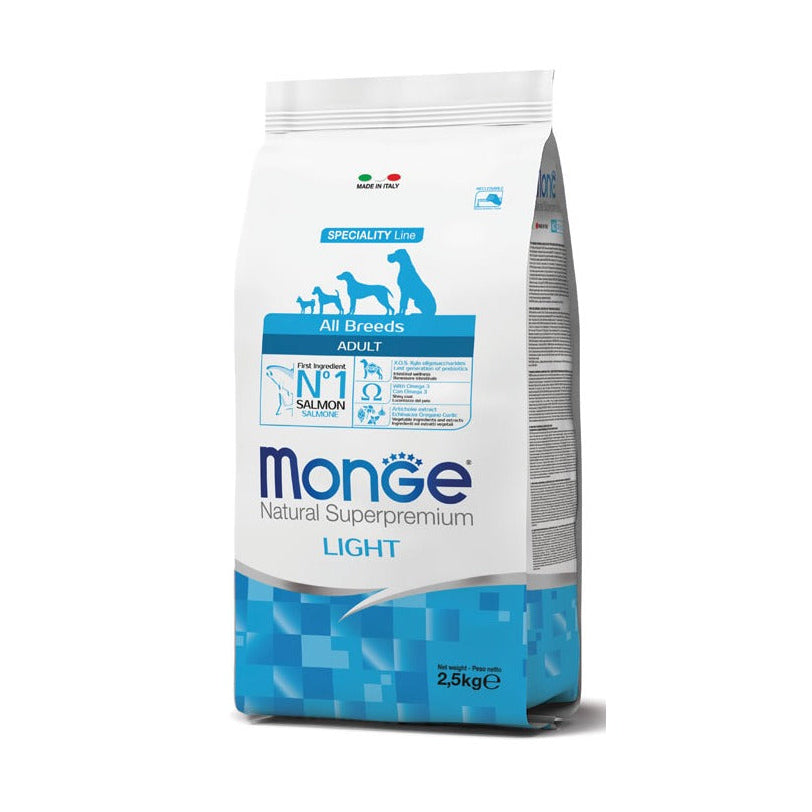 Monge All Breeds Adult - Light Salmão & arroz