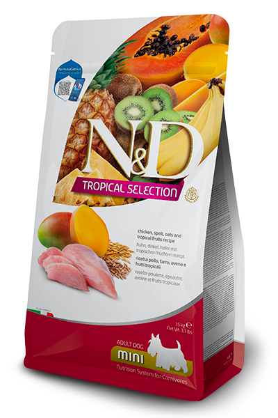Farmina N&D Tropical Selection Chicken, spelt, oats and tropical fruits Adult Mini