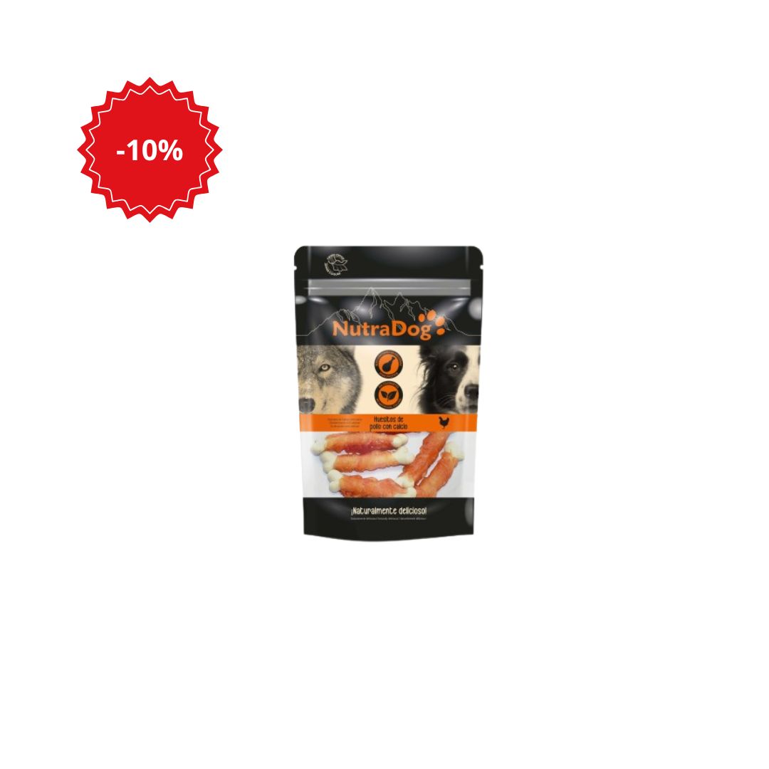 Ossinhos de Frango com Cálcio 100gr NutraDog